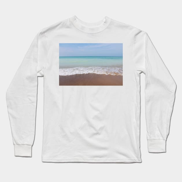 Idyllic Beach Long Sleeve T-Shirt by Rosey Elisabeth